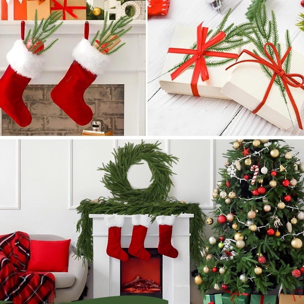 10PCS Christmas Artificial Nor - đánh giá và giá Christmas Wreath Fake