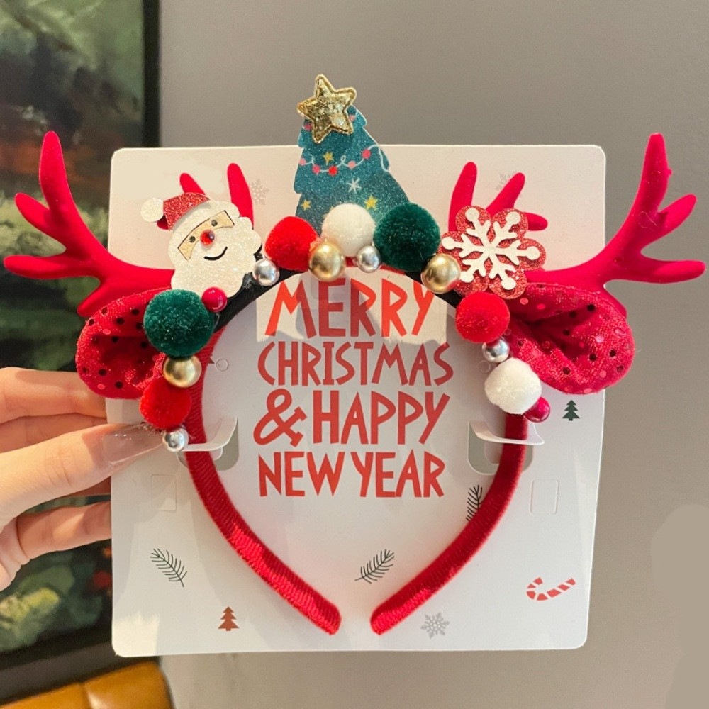 Cute Red Velvet Antler Hairban - đánh giá và giá Reindeer Antlers Headband