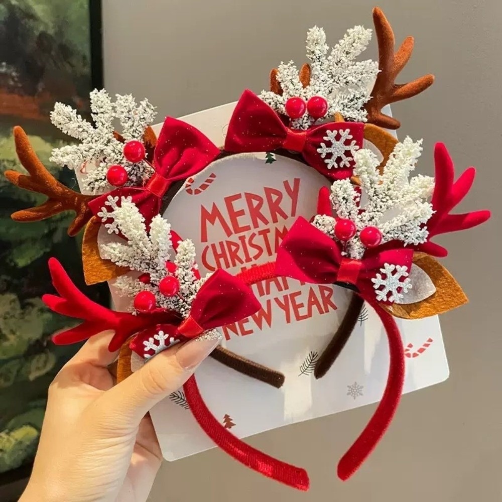 Cute Red Velvet Antler Hairban - đánh giá và giá Reindeer Antlers Headband