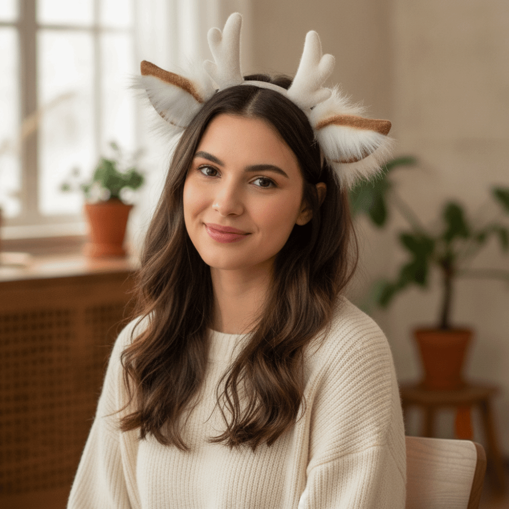 Antler Headband Handmade Simul - đánh giá và giá Reindeer Antlers Headband