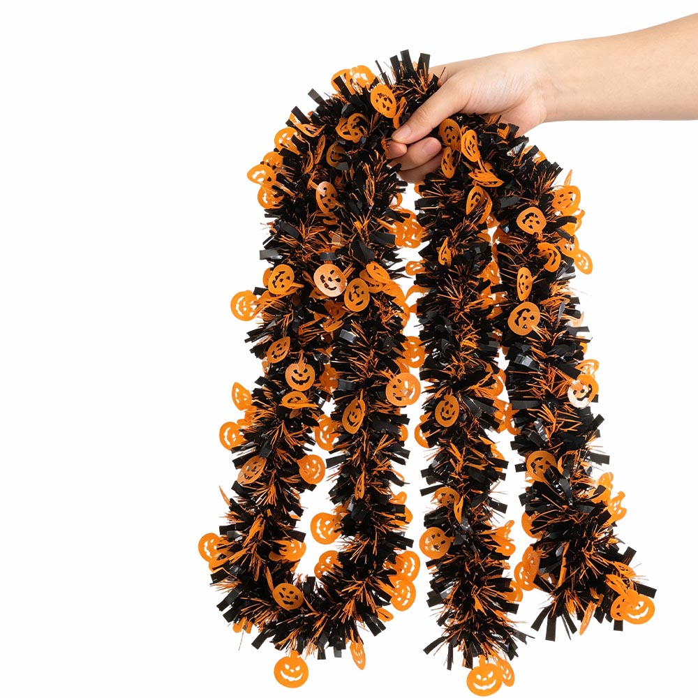 Halloween Foil Fringe Curtain  - đánh giá và giá Tinsel Garland Decoration