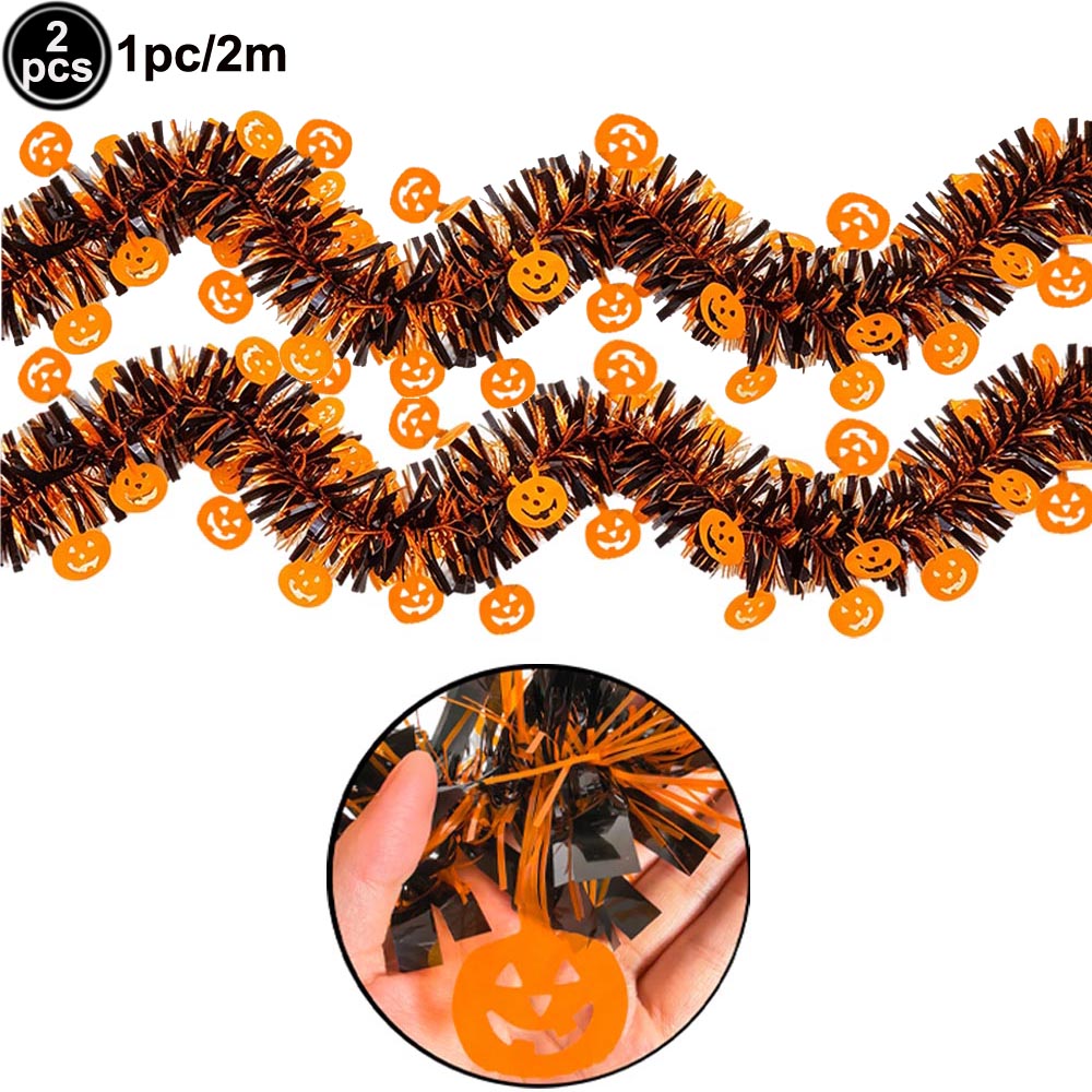 Halloween Foil Fringe Curtain  - đánh giá và giá Tinsel Garland Decoration