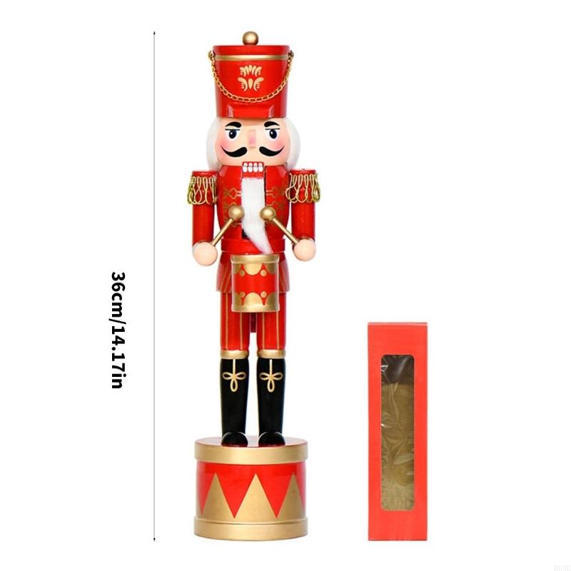 36Cm Gỗ Kẹp Hạt Dẻ Trống Người - đánh giá và giá Nutcracker Figurine