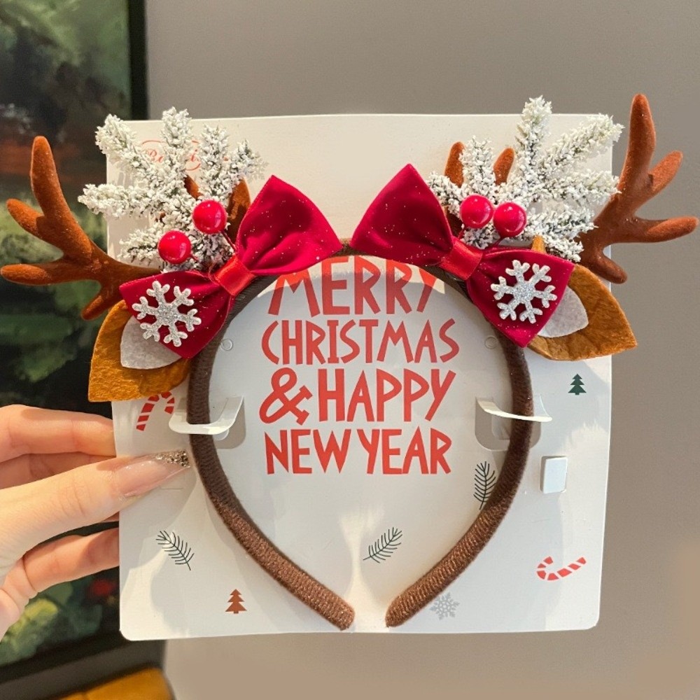 Simple Red Velvet Antler Hairb - đánh giá và giá Reindeer Antlers Headband