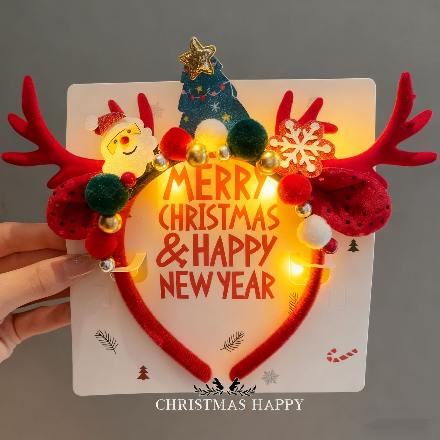 Christmas Reindeer Antlers Hea - đánh giá và giá Reindeer Antlers Headband
