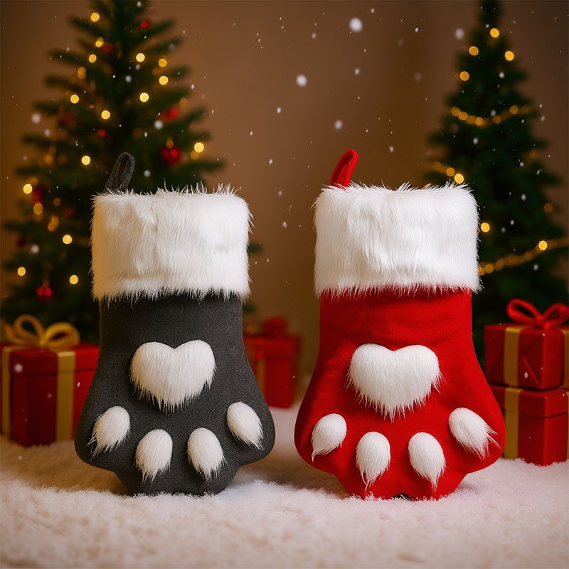 1-10PCS Christmas Pet Paw Stoc - đánh giá và giá Christmas Stocking Hanging